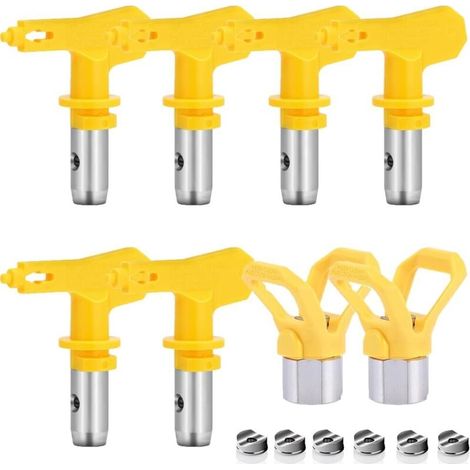 6 pièces Buse Airless,Buse Pistolet Airless pour Pistolet à Peinture Haute Pression (Tapez 209,315,415,517,523,619) (1/5)