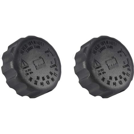 Deux bouchons de pression de radiateur, bouchons de vase d'expansion et bouchons de réservoir de liquide de refroidissement 2161508051, compatibles avec SsangYong Restorando. (1/5)
