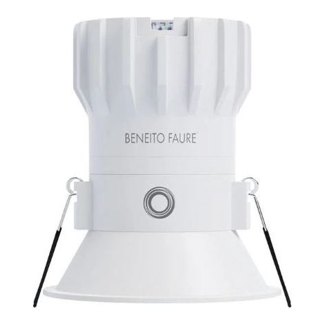 Spot encastrable LED 8W 40° blanc mat – Température de couleur 2700K/3200K/4000K – Résistant aux éclaboussures – Gradation TRIAC – Beneito Faure