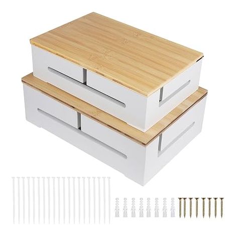 Cable Management Boxes 32 x 22 x 11 cm, White (1/5)