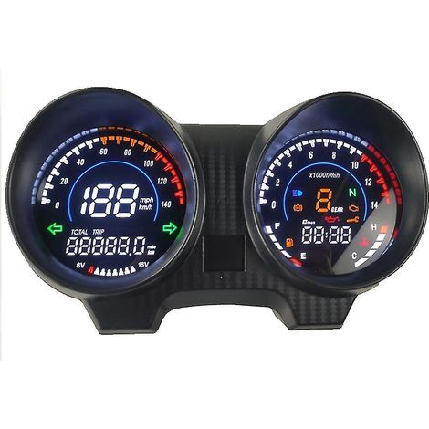 Compteur de régime et de vitesse numérique LED pour moto (modèles Brazil 150, CG150 et Fan150), sans Bluetooth. (1/5)