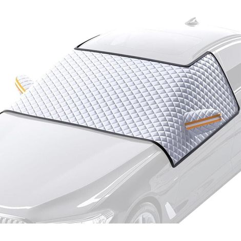 Magnetische Auto-Windschutzscheibenabdeckung, dicke Winterschneeabdeckung, Auto-Windschutzscheibenabdeckung, Windschutzscheibenabdeckung gegen Eis und (L)