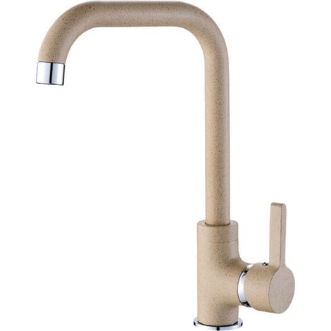 Grifo de fregadero de cocina de granito beige