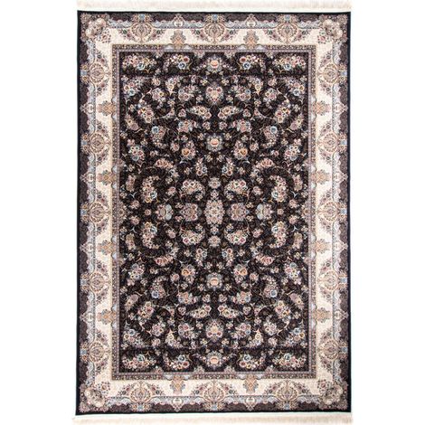 Tapis persan Amand - 300x200cm, Rectangular - 100% Acrylique - Tissé - Noir (1/4)