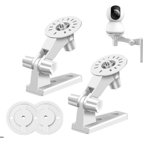(Pack de 2 pièces) Support de caméra réglable en deux parties pour montage au plafond, compatible avec les caméras de surveillance C6C, C6HC, C6TC6TCC6CNC6HN, etc. (1/5)
