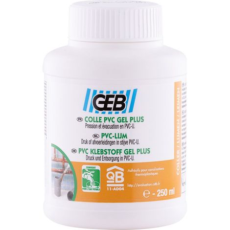 Colle pour tube et raccord PVC Gel en pot  NOYON & THIEBAULT 250 ml