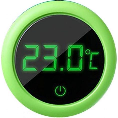 Thermomètre numérique pour aquarium, mini thermomètre à affichage LED, capteur de température précis, sans fil (vert) (1/4)