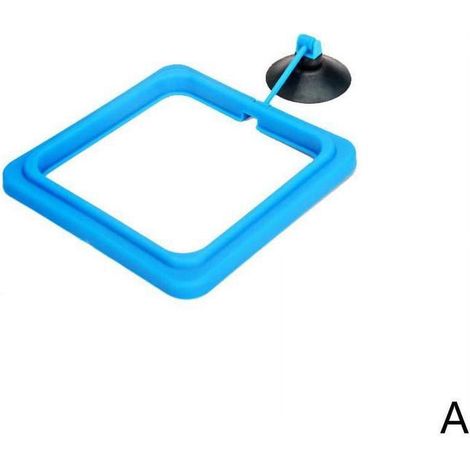 Anneau D Alimentation Pour Aquarium - Flottant Avec Ventouse - Forme Rond Ou Carré - ABS - 7,5 cm Ou 10 x 10 cm - 1 Piece (1/5)