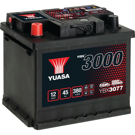 Batterie Yuasa SMF YBX3077 12V 45ah 380A L1G (1/2)