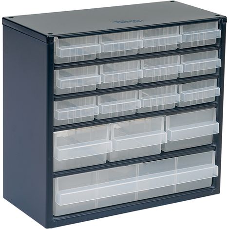 Raaco 137560 616-123 Metal Cabinet 16 Drawer RAA137560
