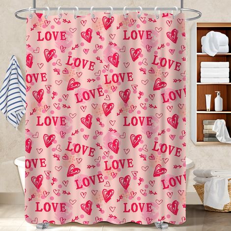 Rideau de douche en polyester 180x180 bordure lestée voile de douche pour les amateurs de déco (1/5)