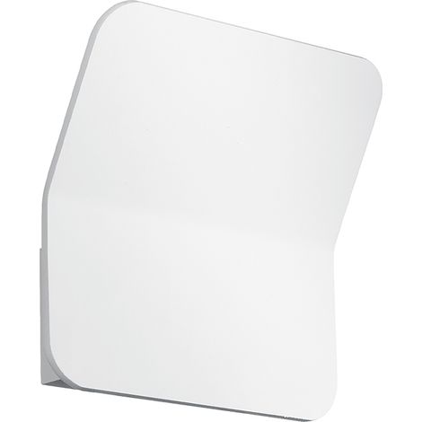 Applique LED FREDDY 9W 3000K IP20 - Lampada da Parete Moderna a Luce Indiretta in Alluminio Verniciato Bianco - Rossini Group (1/2)