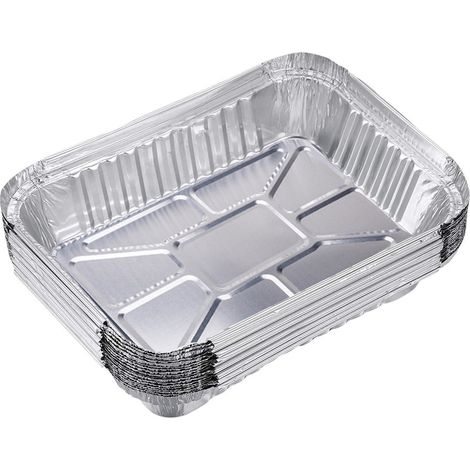 Plat À Rôtir Rectangulaire - Aluminium - Profond - Pour Four Et Cuisinière - Lot De 3 (1/5)