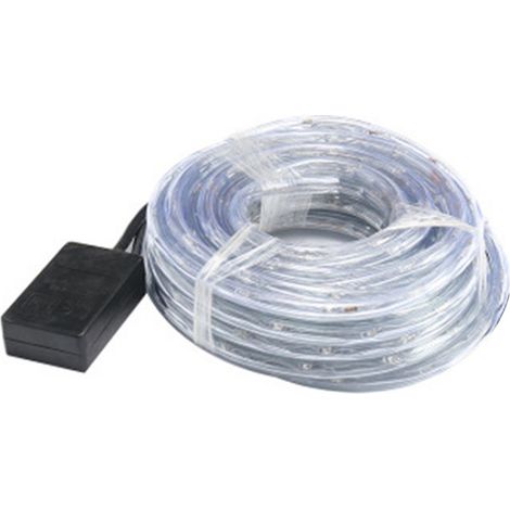 Guirlande lumineuse LED extérieure, tube transparent étanche pour terrasse, jardin, pelouse, camping (1/5)