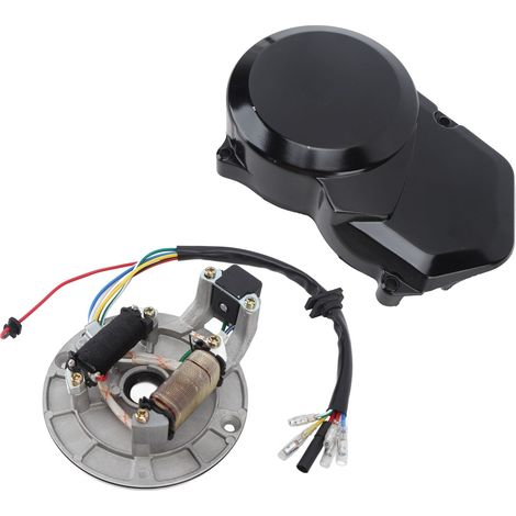 Bobine d'allumage Magnéto Stator 2 Bobines Kit de Remplacement Robuste pour Couvre-Stator Moteur Lifan 50cc 70cc 110cc 125cc SSR Pit Bike (1/5)
