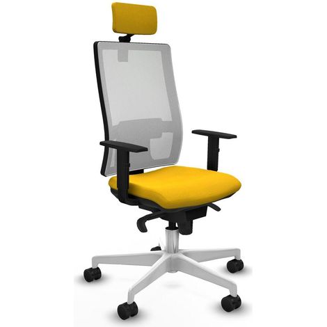 Piqueras et Crespo 1D026N2 Chaise de Bureau Jaune (1/3)