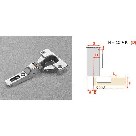 SALICE CERNIERA AUTOMATICA CNA7G99 COLLO  9 94 GRADI Q.TA 25
