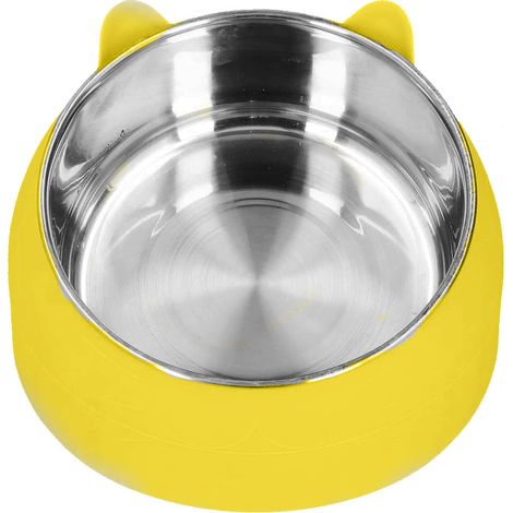 1 Gamelle chauffante chat,Acier inoxydable 304,Protection colonne cervicale,Température constante,Alimentation animaux (1/5)