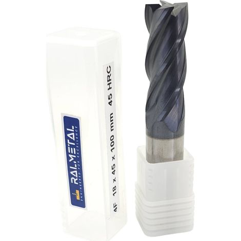 Fresa in metallo duro integrale 18 x 45 x 100 4F 4 taglienti AlTiN (1/5)
