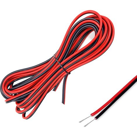 22AWG Fils Électrique de 15 M Rouge et Noir (1/5)