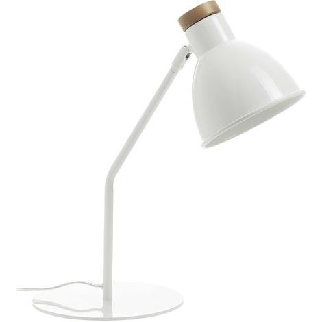 Lampe à poser tilt VALAN E27-Ø45 60W Blanc (1/4)