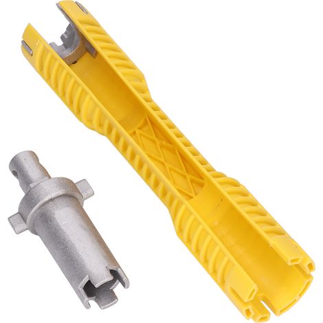 Clé de lavabo multifonction ABS et acier 45, outil de montage robinet cuisine, clé à bec, ensemble réglable, 2 pièces. (1/5)