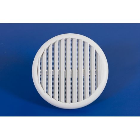 grille de ventilation en plastique avec ressorts et moustiquaire Grilles murales 80/125 mm