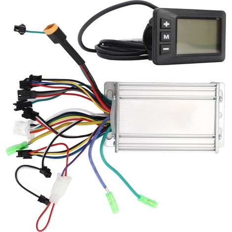 Kit de contrôleur sans balais pour moteur de vélo électrique 36V 48V 60V avec écran LCD clair, 350W 450W, pour scooter (1/5)