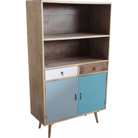 Mobiletto Barrie 80x35x140 h cm in Legno Multicolor (1/5)