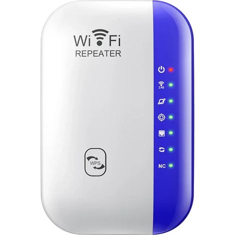 Répéteur Wi-Fi 2,4 GHz (bleu) (1/5)