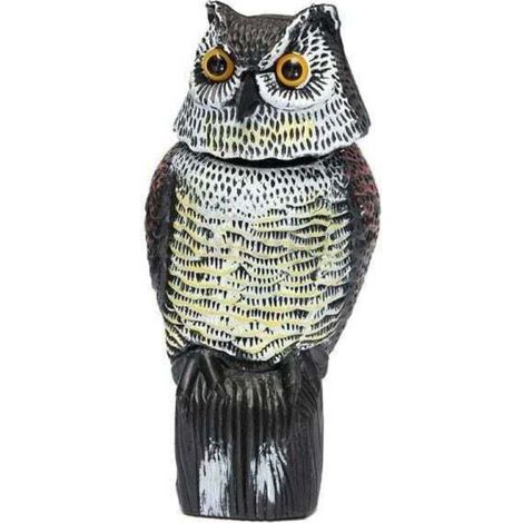 Taubenabwehr – Light, reflective Vogelschreck in Eulenform, Anti-Vogelscheuchen-Vögel – um Tauben, Krähen und mehr fernzuhalten (1/4)
