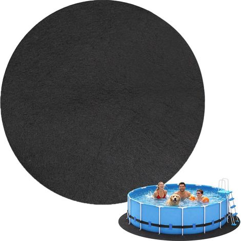 Tapis De Sol pour Piscine,Diamètre 370 cm,Base de Piscine Antidérapante Ronde,Bâche De Protection pour Bassin,Ronds D'extérieur, Réutilisable (1/5)