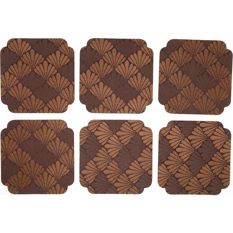 Set De 6 Sous-Verres Brodés Style Japonais - Protection Thermique Pour Table - Tapis Isolants Cuisine Et Salon - Lot De 6 Pièces (1/5)