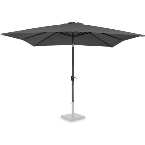 Vonroc – Parasol inclinable carré 2,8x2,8m – Voile protection UV 50+ – Housse de protection polyester – Ajustable avec manivelle
