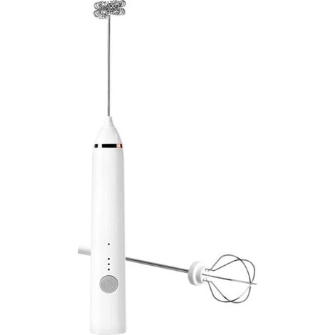 Mousseur à lait électrique USB, mini fouet à café portable –