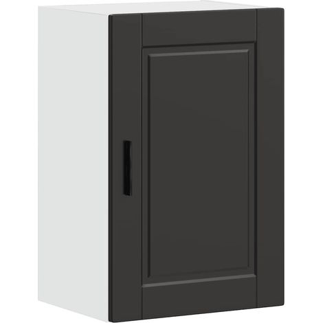 vidaXL Pensile da Cucina Porto Nero in Legno Multistrato