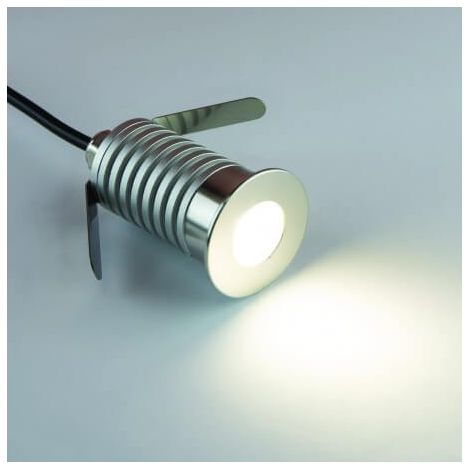 Faretto LED CREE segnapasso 1W calpestabile radente12-24v 95LM ip67  Bianco Caldo