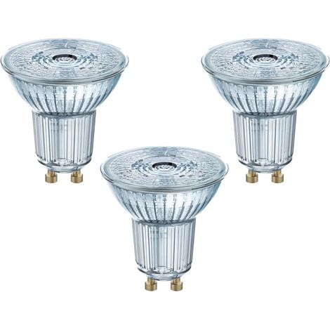 Osram Set 3 LED PAR16 GU10 Glühbirnen mit Reflektor 2700K Warmweiß