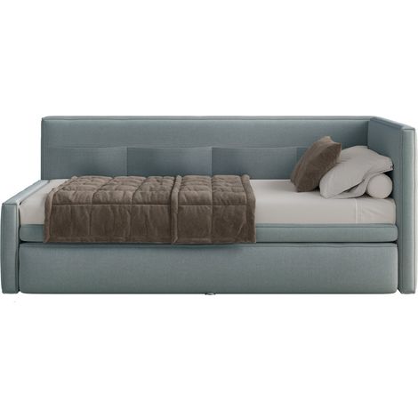 Selsey Nesmi - Lit rembourré - 90x200 cm - bleu (1/5)