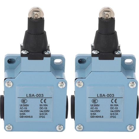 Rollenendschalter, 2 Stück, Momentan-Mikroschalter für 3D-Drucker und Fräsmaschinen, 250V 220V, Rollenkontakt. (1/5)