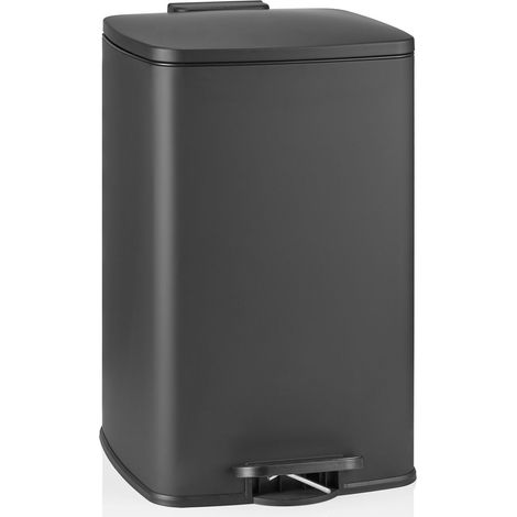 Abfallsammler / Mülleimer Clean Step 3 50L schwarz matt hjh OFFICE
