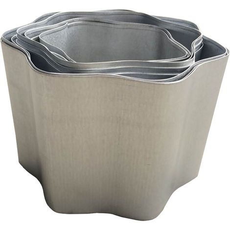 TrendLine Metall-Rasenkante 600 x 15 cm Mähkante Beeteinfassung Wegbegrenzung