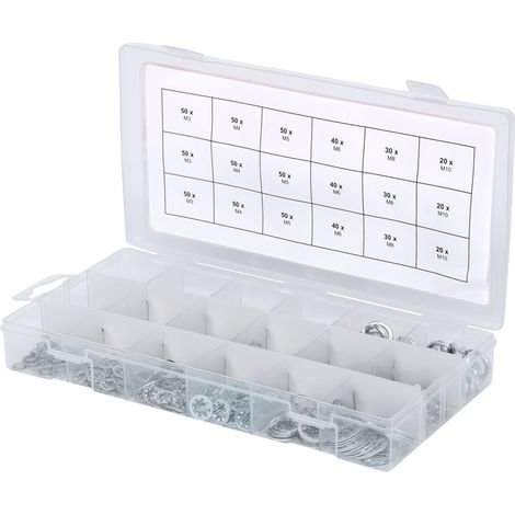 KS TOOLS Sortiment Zahn-Unterlegscheiben,M3-10, 720-tlg ( 970.0240 ) (1/4)