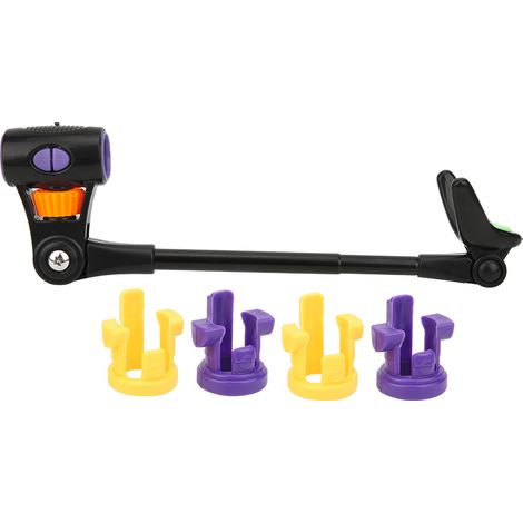 Support de canne à pêche télescopique 3 sections, accessoire de pêche arrière