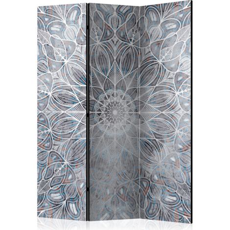 Paravent 3 Volets "Blurred Mandala" 135x172cm (1/2)
