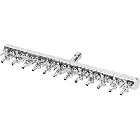 Vanne de distribution pour aquarium, tuyau d'oxygène pour aquarium, interrupteur de réglage du dioxyde de carbone, vanne de distribution en acier inoxydable, 12 têtes (1/5)