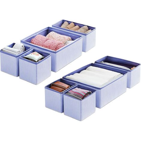 Sistema di organizzazione dell'archiviazione dell'organizzatore Set Navy Blu (1/2)