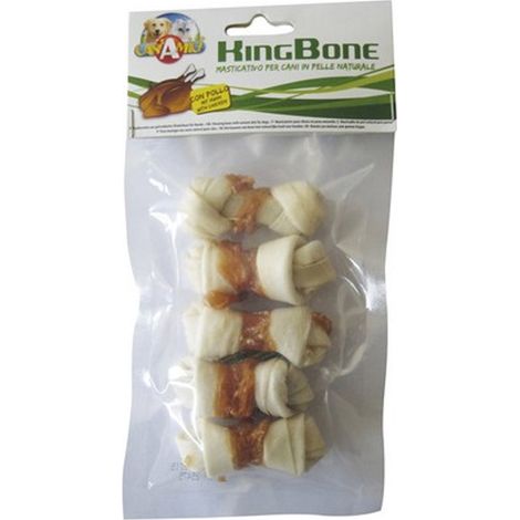 King Bone Os de 6 cm avec viande de poulet 6 paquets de 5 pièces