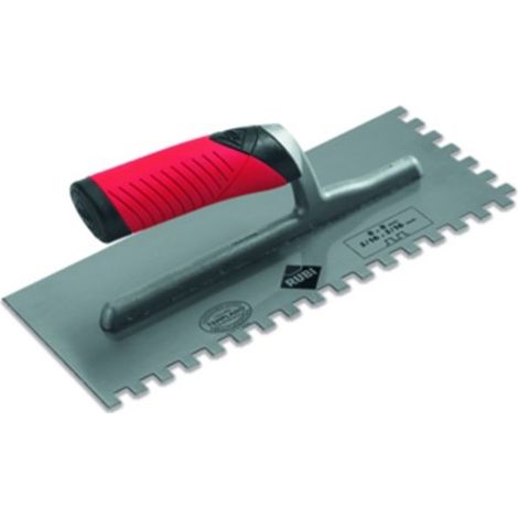 Peine de Pegamento de 28 cm Dientes Cuadrados 12x12 Mango Rubiflex - Rubi