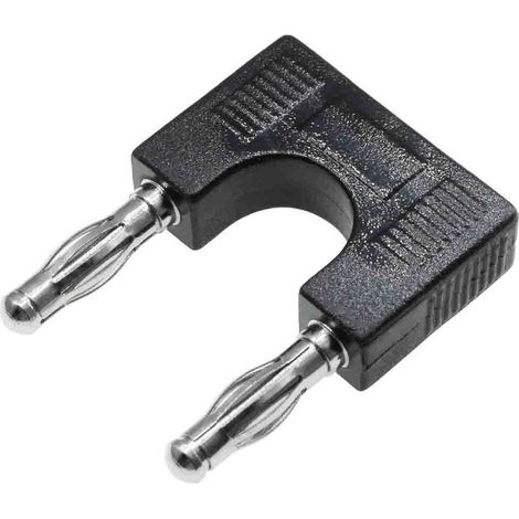 Fiche banane 4 mm RS PRO Noir Mâle 32A 30V ( Prix pour Sachet de 5 )